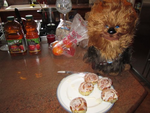 Chewbacca and cinnamon rolls