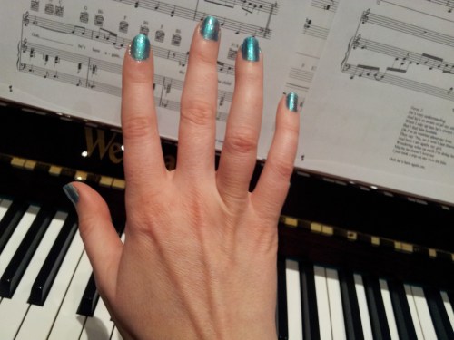 My "pretty princess" nails in support of Ferrett.