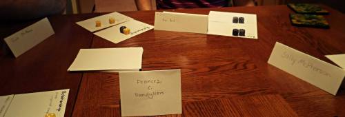 In which we make up our characters.