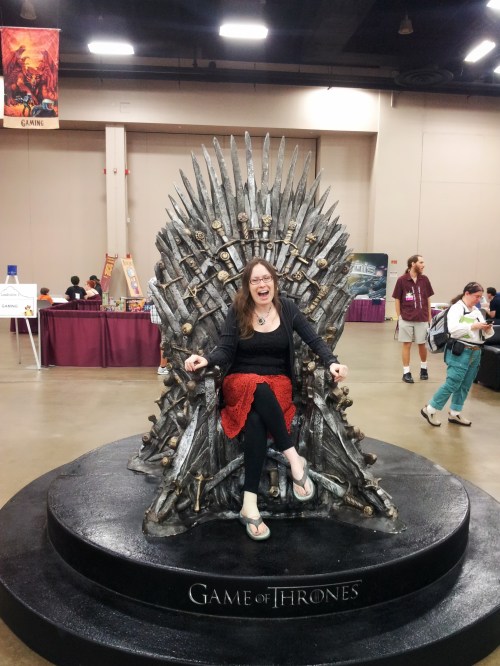 In which I ultimately can't resist and take my turn on the Iron Throne.