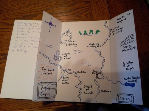 Map of Albion, drawn by Wendy Shaffer.