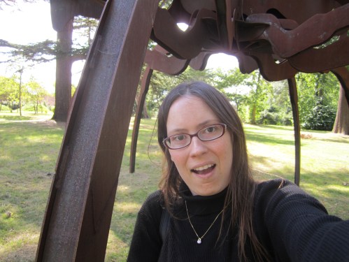 I am underneath a giant spider. It is scary.