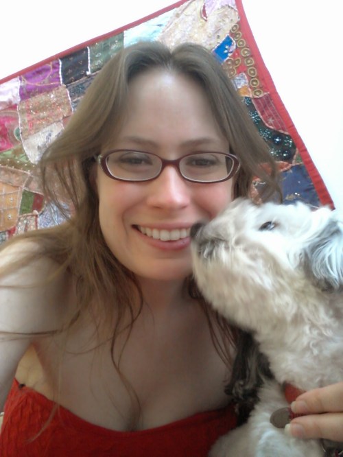 I was going to post a photo with human friends, but then I didn't want to leave anybody out, so here is me with my best dog friend instead.